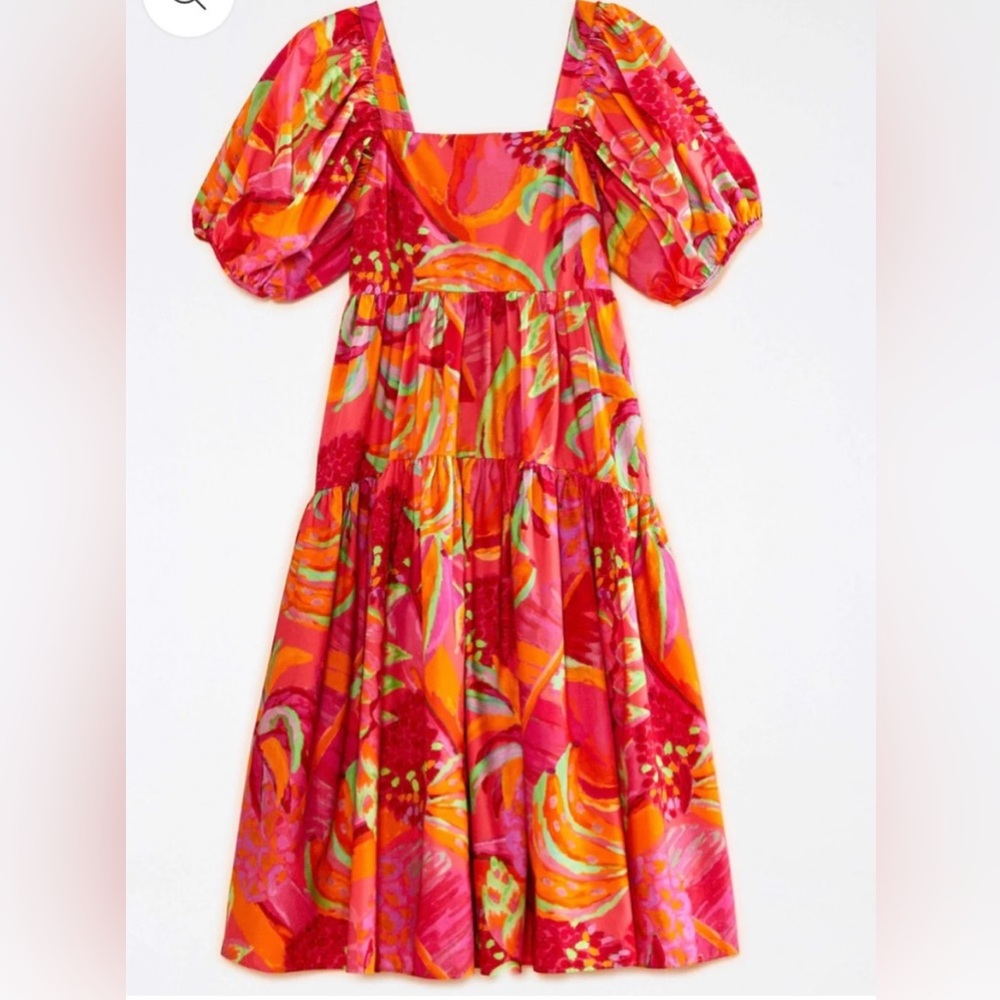 *SOLD*Farm Rio pink tropical dress